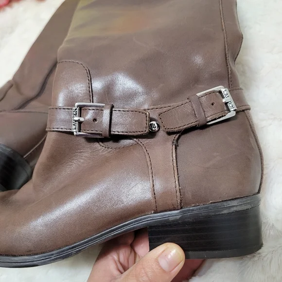 Ralph Lauren brown "Marion" tall knee riding boot size 6B - Picture 5 of 11